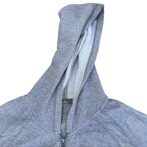 Prana Hoodie Sweatshirt Womens Long Sleeve Stretch Pockets Gray Extra Large - Picture 2 of 15